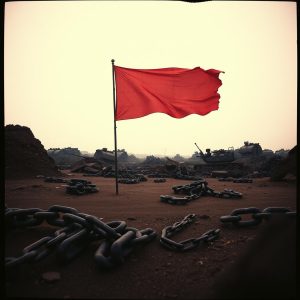IMAGE for "Captured Territory" is a hard core KindMusic.com song by Hal E Wijn is about the cult flags flying over Libtardia.